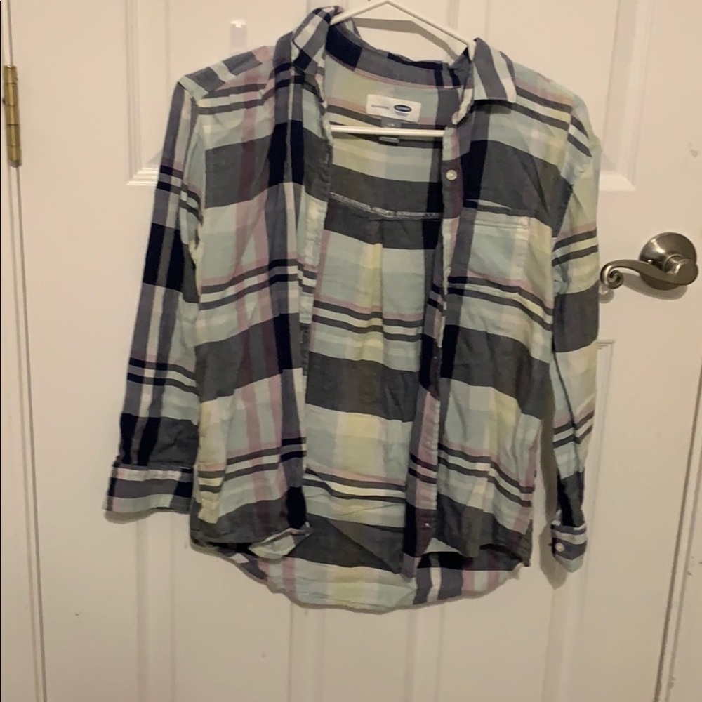 an old navy flannel